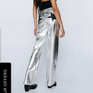 Nasty Gal metallic jeans